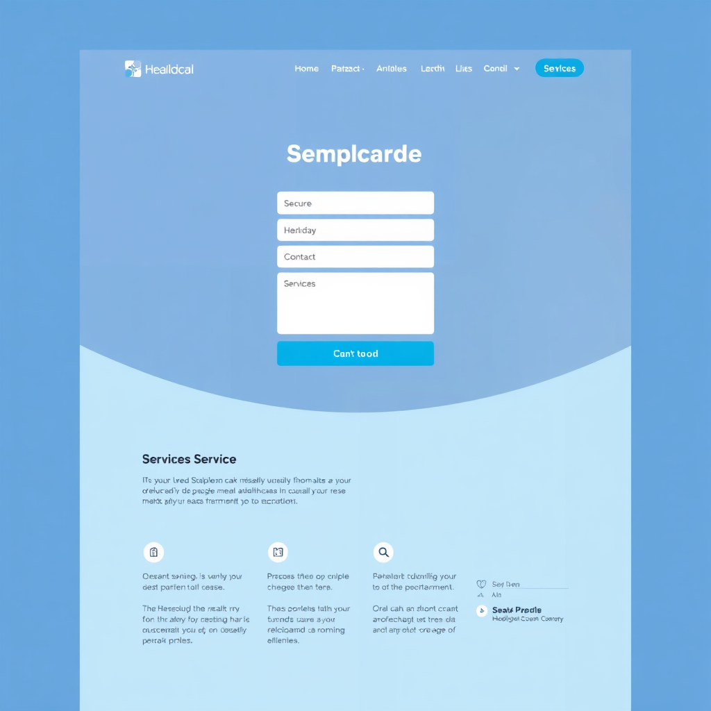 Healthcare website preview